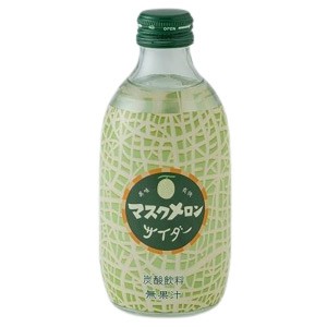 【24個セット】 友桝飲料 マスクメロンサイダー 瓶 300ml x24 まとめ売り セット販売 お徳用 おまとめ品(代引不可)【送料無料】