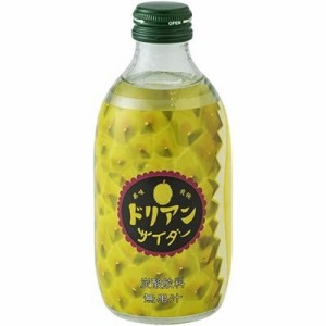 友桝飲料 ドリアンサイダー 瓶 300ml x24 24個セット(代引不可)【送料無料】