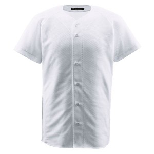 デサント（DESCENTE） ジュニアフルオープンシャツ （野球） JDB1010 Sホワイト 130（代引不可）
