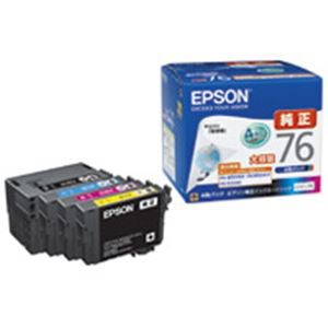 EPSON（エプソン） インクカートリッジ IC4CL76 4色パック（代引不可）