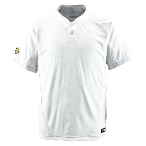 デサント（DESCENTE） ベースボールシャツ（2ボタン） （野球） DB201 Sホワイト O（代引不可）