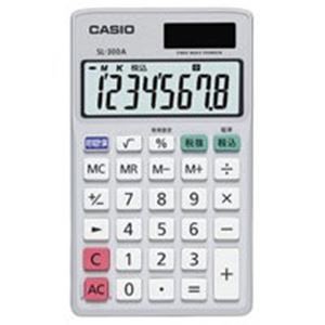 （まとめ買い）カシオ CASIO 手帳サイズ電卓 SL-300A-N 【×4セット】（代引不可）