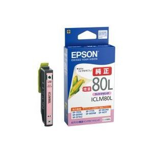 （まとめ買い）エプソン EPSON インクカートリッジ ICLM80Lライトマゼンダ 【×4セット】（代引不可）