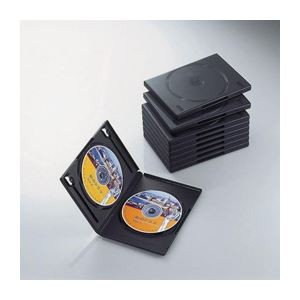 （まとめ）エレコム DVDトールケース CCD-DVD06BK【×5セット】（代引不可）