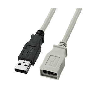 (まとめ)サンワサプライ USB延長ケーブル KU-EN03K【×5セット】（代引不可）