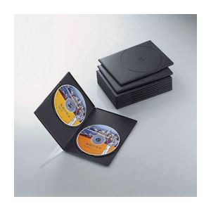 （まとめ）エレコム スリムDVDトールケース CCD-DVDS06BK【×10セット】（代引不可）