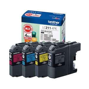 ブラザー インクカートリッジ LC211-4PK（代引不可）