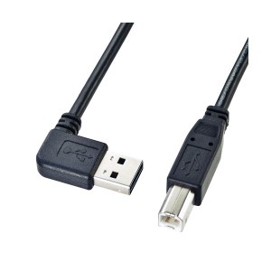 （まとめ）サンワサプライ 両面挿せるL型USBケーブル（A-B標準） KU-RL3【×5セット】（代引不可）