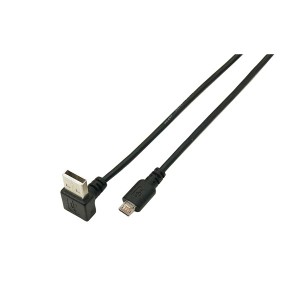 (まとめ)変換名人 USB A(上L)→micro100cmケーブル USBAUL-MC/CA100【×10セット】（代引不可）