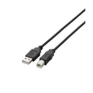 （まとめ）エレコム USB2.0ケーブル U2C-BN20BK【×5セット】（代引不可）