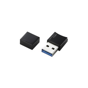 （まとめ）エレコム USB3.0対応microSD専用メモリカードリーダ MR3-C008BK【×3セット】（代引不可）