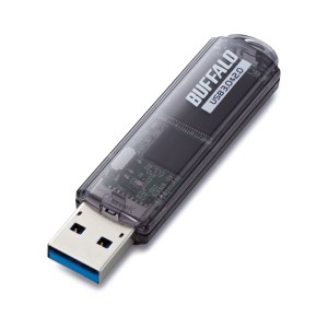 （まとめ） バッファロー USB3.0対応 USBメモリー スタンダードモデル 16GB ブラック RUF3-C16GA-BK 1個 【×2セット】（代引不可）