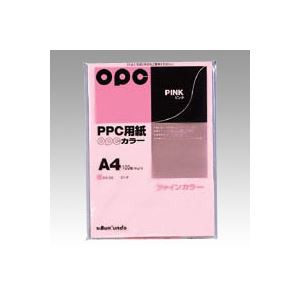 （業務用セット） 文運堂 ファインカラーPPC A4判 カラー335 ピンク 100枚入 【×5セット】（代引不可）