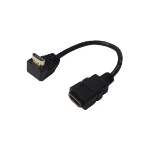 （まとめ）変換名人 HDMI L型ケーブル延長20（上L） HDMI-CA20UL【×5セット】（代引不可）