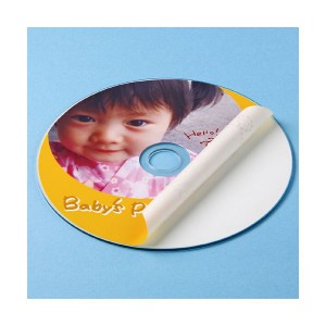 （まとめ）サンワサプライ インクジェットDVD／CDラベル（内径24mm・マット） LB-CDR002N【×10セット】（代引不可）