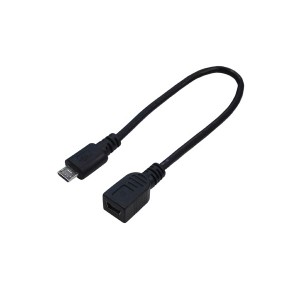 （まとめ）変換名人 USBケーブル20 micro（オス）to mini（メス） USBMCA／M5B20F【×10セット】（代引不可）