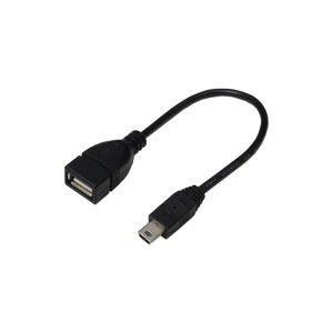 （まとめ）変換名人 USBケーブル20 A（メス） to mini（オス） USBAB／M5A20【×10セット】（代引不可）