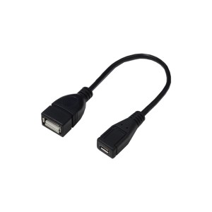 （まとめ）変換名人 USBケーブル20 A（メス） to micro（メス） USBAB／MCB20【×10セット】（代引不可）