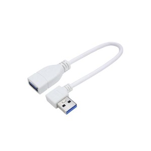 （まとめ）変換名人 USB3.0L型ケーブル延長20（左L） USB3A-CA20LL【×5セット】（代引不可）