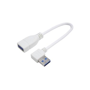 （まとめ）変換名人 USB3.0L型ケーブル延長20（右L） USB3A-CA20RL【×5セット】（代引不可）