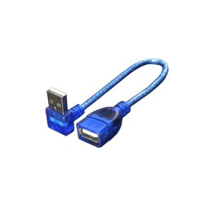 （まとめ）変換名人 USB L型ケーブル延長20（下L） USBA-CA20DL【×10セット】（代引不可）