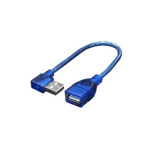 （まとめ）変換名人 USB L型ケーブル延長20（右L） USBA-CA20RL【×10セット】（代引不可）