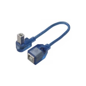 （まとめ）変換名人 USB BtypeL型ケーブル延長20（上L） USBB-CA20UL【×10セット】（代引不可）