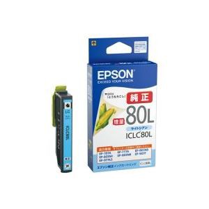 (業務用40セット) エプソン EPSON インクカートリッジ ICLC80L ライトシアン ×40セット（代引不可）