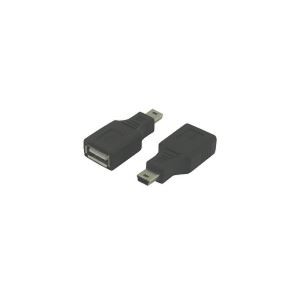 （まとめ）変換名人 USB A（メス）→miniUSB（オス） USBAB-M5AN【×20セット】（代引不可）