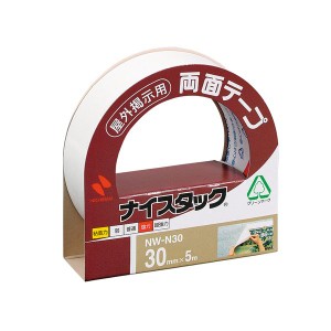 （まとめ） ニチバン ナイスタック 両面テープ 屋外掲示用 大巻 30mm×5m NW-N30 1巻 【×20セット】（代引不可）