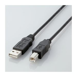 （まとめ）エレコム エコUSBケーブル（A-B・1.5m） USB2-ECO15【×5セット】（代引不可）