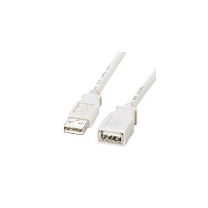 (まとめ)サンワサプライ USB延長ケーブル KB-USB-E1K2【×5セット】（代引不可）