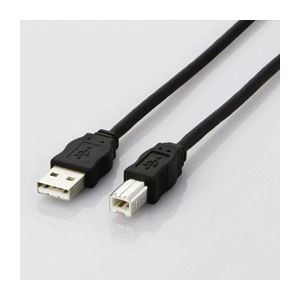 （まとめ）エレコム エコUSBケーブル（A-B・3m） USB2-ECO30【×5セット】（代引不可）