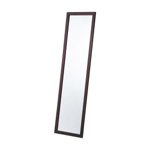 日本製【壁掛け鏡】ウォールミラー木製の鏡 ■姿見 ４尺(ブラウン)/壁掛けヒモ付き（代引不可）