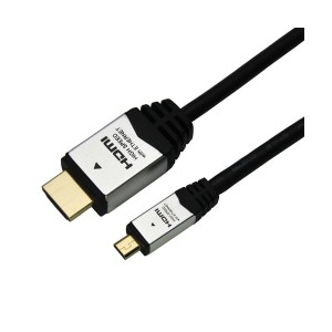 （まとめ）HORIC HDMI MICROケーブル 2m シルバー HDM20-040MCS【×5セット】（代引不可）