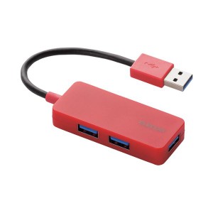 エレコム USBハブ3ポート3.0対応 U3H-K315BRD（代引不可）