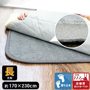 下敷き専用 ラグ ふかふか 防音 170×230cm×厚さ1cm 長方形 ラグ カーペット 厚手 ボリューム 床暖 ホットカーペット 対応 ピタッと 滑