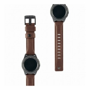 【日本正規代理店品】 URBAN ARMOR GEAR Galaxy Watchバンド Galaxy Watch 42mm用 LEATHERシリーズ ブラウン UAG-GWSL-BR【送料無料】