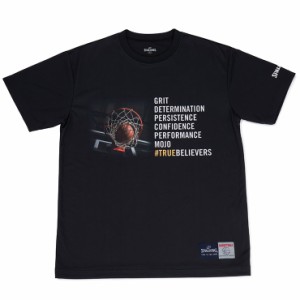 SPALDING スポルディング Tシャツ DETERMINATION S M L XL メンズ レディース ブラック SMT190150