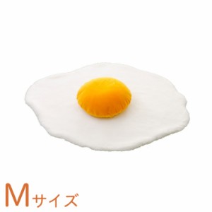 目玉焼きラグマット Mサイズ 黄身クッション 白身ラグマットの2点セット 食パンシリーズ(代引不可)【送料無料】