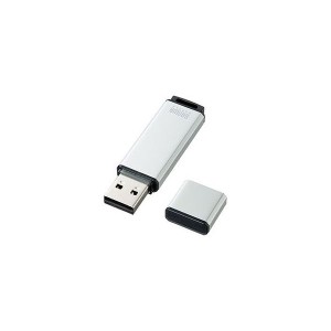 サンワサプライ USB2.0 メモリ 8GB UFD-2AT8GSV(代引不可)