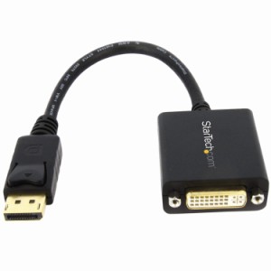 STARTECH.COM LTD DP2DVI2 DisplayPort (オス)-DVI (メス) 変換アダプタ 黒 ディスプレイポート DP-DVI-I (29ピン) シングルリンク変換ケ