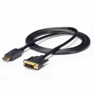 STARTECH.COM LTD DP2DVI2MM6 DisplayPort-DVI変換ケーブル 1.8m ディスプレイポート オス DVI-D (25ピン) オス DP-DVIケーブル 1920x120