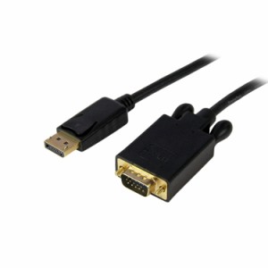 STARTECH.COM LTD DP2VGAMM6B DisplayPort-VGA変換ケーブル 1.8m ディスプレイポート DP (オス) - VGA(オス) 1920x1200(代引不可)【送料