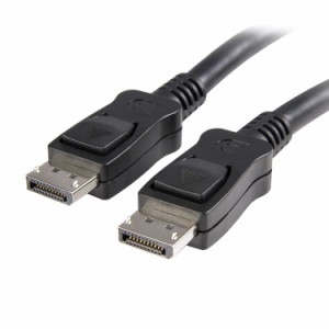 STARTECH.COM LTD DISPL3M ラッチ付き DisplayPort 1.2 ケーブル 3m ディスプレイポート DPモニターケーブル 4K (オス オス) ブラック(代