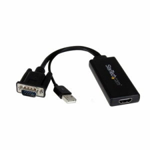 STARTECH.COM LTD VGA2HDU VGA-HDMI変換アダプタ (USBオーディオ&バスパワー対応) ポータブルアナログRGB(VGA)-HDMIアップスケールコンバ