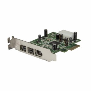 STARTECH.COM LTD PEX1394B3LP ロープロファイル対応IEEE 1394a 1ポート 1394b 2ポート増設PCI Expressカード 9ピンFireWire 800 x2 6ピ