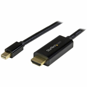 STARTECH.COM LTD MDP2HDMM2MB Mini DisplayPort - HDMI変換ケーブル 2m 4K解像度 UHD対応 ミニディスプレイポート mDP(オス) - HDMI(オ