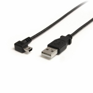 STARTECH.COM LTD USB2HABM6RA 1.8m ミニUSB変換ケーブル miniUSB右向きL型ケーブル USB A端子 オス - USB mini-B端子 オス(代引不可)