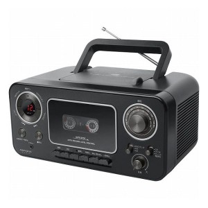 アナバス CDラジオカセットレコーダー ブラック CD-C330B 電化製品 電化製品AV機器 ラジカセ(代引不可)【送料無料】